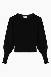 Habitual Kids Girl's Puff Sleeve Black Sweater - Big Kid - Picture 1 of 7