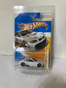 Hot Wheels 2012 New Model BMW M3 GT2 white ERROR car No side decal - Picture 1 of 9