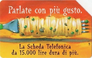 carte telefoniche - Parlate Con Più Gusto - Spaghetti -italia da L.5000 Mantegaz - Picture 1 of 1