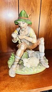 9,25 Zoll hohe Dresden markierte rauchende Schäferhundfigur siehe Details - Bild 1 von 11