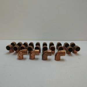 Los Von 24 Kupfer 1/2" 90 Winkel Verschraubung Schweiß Lötverschraubungen - Bild 1 von 4