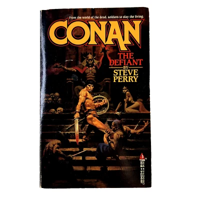 CONAN THE DEFIANT by Steve Perry (1988) TOR Fantasy Paperback 1st Print      VGC - Image 1 of 4
