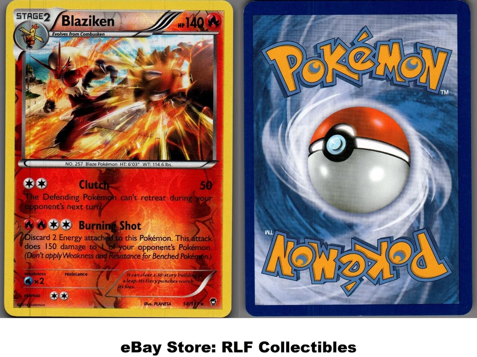 2014 Pokemon, XY Furious Fists, #14/111 Blaziken, Reverse Holo Rare - Image 1 of 1