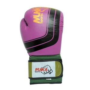 Leder Boxhandschuhe Muay Thai Training MMA Sparring Handschuhe Kickboxhandschuhe - Bild 1 von 5