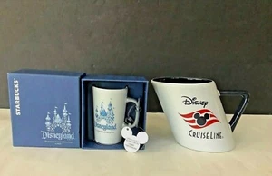 NIB Starbucks Disneyland Diamond 60th Celebration & Disney Cruise Line Mugs - Picture 1 of 5