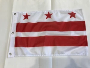 12x18 12"x18" State of Washington DC Super Poly Flag Grommets Boat Car Garden 11 - Picture 1 of 1