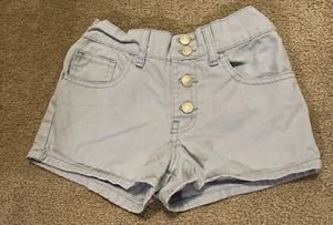 Jordache Girl’s Shorts Elastic Back 4 Snap Front Sz 6 Light Blue - Picture 1 of 4