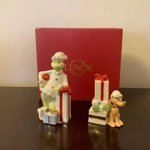 Lenox Merry Grinchmas Grinch Porzellan Salz und Pfeffer Set 4" - Neu im Karton - Bild 1 von 1
