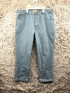 Duke Jeans Size 38 Mens Mid Rise Straight Leg Stone Wash Blue Denim - Picture 1 of 10