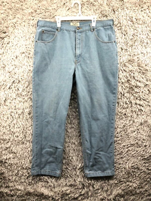 Duke Jeans Size 38 Mens Mid Rise Straight Leg Stone Wash Blue Denim - Image 1 of 4