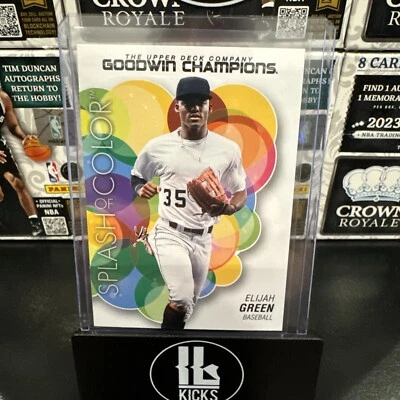 2023 Upper Deck Goodwin Champions - Splash of Color #129 Elijah Green (RC) - Image 1 of 2