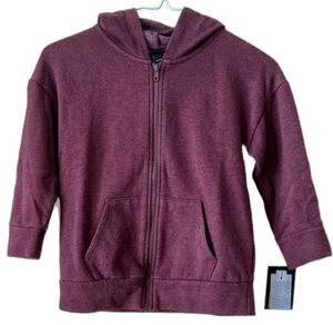Art Class Hoodie Kids XS (4/5) Maroon Zip Up Hoodie NWT - Picture 1 of 5