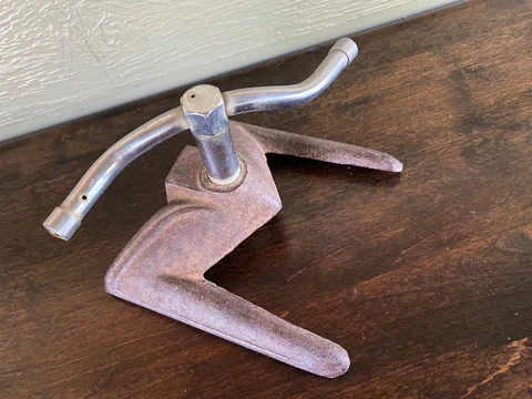 Vintage Lawn Water Sprinkler w/ Art Deco Style Cast Iron Base Tested Working Cover