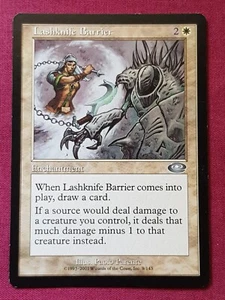 Magic The Gathering PLANESHIFT LASHKNIFE BARRIER white card MTG - Picture 1 of 2