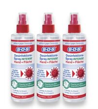 Desinfektions-Spray von SOS 3x250 ml | Hände & Flächen