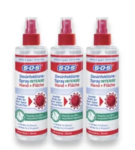 Desinfektions-Spray von SOS 3x250 ml | Hände & Flächen - Bild 1 von 3