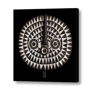 BOBO BWA SUN MASK ~ MEDIUM SIZE WALL ART 12x12 Ready to Hang ~ CANVAS WRAP PRINT - Picture 1 of 5