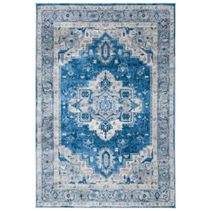 SAFAVIEH Brentwood Collection BNT851M Blue / Grey Rug - Picture 1 of 19
