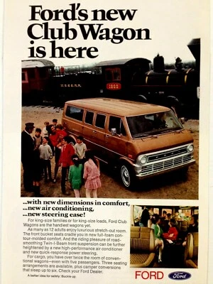 1971 Ford Club Wagon Van печатная реклама - Изображение 1 из 2