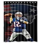 NEW!! Tom Brady Shower Curtain 60 x 72 Inch Waterproof With Hooks