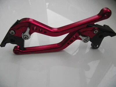 Ducati MONSTER 1200 S (2014-2020), Palancas CNC Largo Rojo Cromo Ajustadores F99/H11 Foto 1 de 4