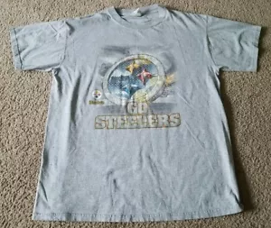 Camiseta Rara NFL De Colección Pittsburgh Steelers L "Go Steelers" - Imagen 1 de 3