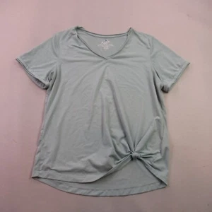 Kuhl Shirt Mens Large Short Sleeve V Neck Outdoors Lightweight Green Color - Picture 1 of 9