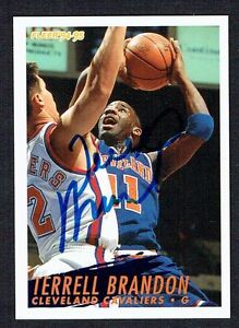 Terrell Brandon #38 signed autograph auto 1994-95 Fleer Basketball Trading Card