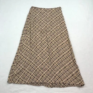 Vintage Rock Damen 6 kariert Midi Bleistift hellbraun schwarz pink von Petite Sophisticate - Bild 1 von 13