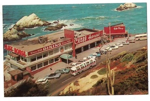 CLIFF HOUSE and SEAL ROCKS Restaurant Redwood Room San Francisco Postcard CA - Picture 1 of 2