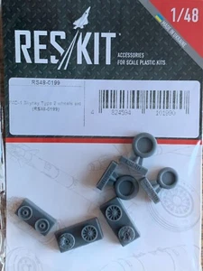 1/48 Reskit DOUGLAS F4D-1 SKYRAY TYPE 2 WHEELS Resin detail for Tamiya kit - Picture 1 of 1