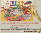 Board Game Parts: SIMPSONS GAME OF LIFE, Milton Bradley, 2004 replacement pieces