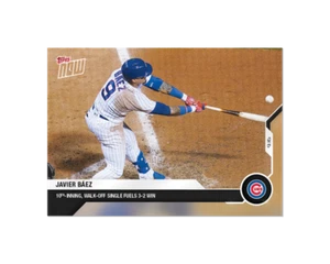 Javier Baez 2020 MLB TOPPS NOW Card 275 10th inning walk-off single fuels 3-2 W - Picture 1 of 2