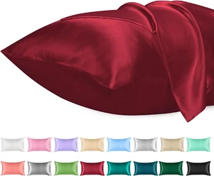 Lirex 2Er Set Satin Kissenbezug 40X80Cm, Kissenbezüge, Weich Wie Seiden - Bild 1 von 12