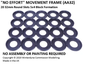 ‘No Effort’ Movement Frame / Tray AA32 (32mm 5×4 Block) suits Warhammer 40k AOS - Picture 1 of 1
