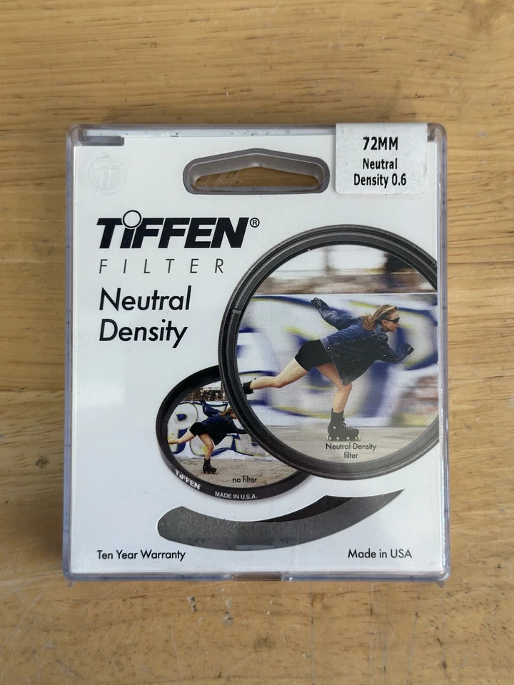 NEW Tiffen 72mm Neutral Density ND 0.6 2-Stop Filter for Photography Lenses - Image 1 of 1