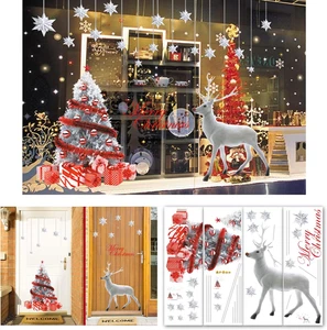 Natale Adesivi Sticker Grandi Natale Vetrofanie Natale per Decorazioni per Fines - Foto 1 di 12
