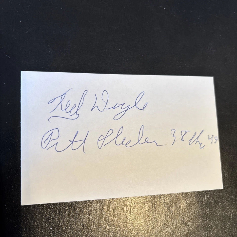 Ted Doyle (Nebraska HOF) ‘38 Pittsburgh Pirates, Steelers, Steagles, Card-Pitt - Image 1 of 1