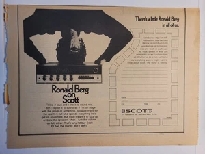 1970 Rolling Stone Newspaper-Magazine Advertisement for Ronald Berg / Scott - Picture 1 of 2