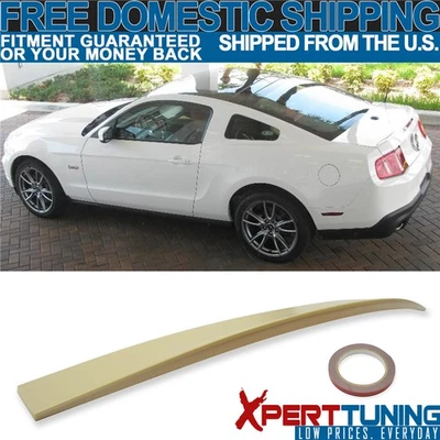 Fits 05-14 Ford Mustang 2-Door IKON Style Unpainted ABS Roof Spoiler Wing - Image 1 of 4