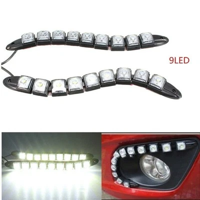 Daytime Running Light White 320-400LM 6500K-7000K 9-LED Accessories Practical - Image 1 of 4