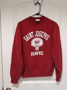 Felpa Champion St Jospehs University Hawks uomo piccola rossa NCAA - Foto 1 di 6