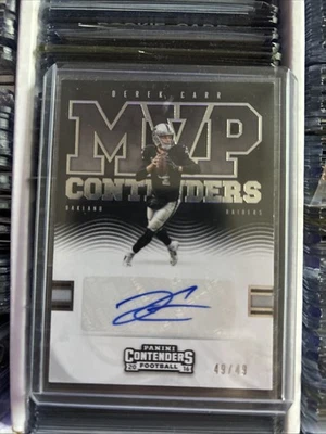2016 Contenders Derek Carr 49/49 MVP - Image 1 of 2