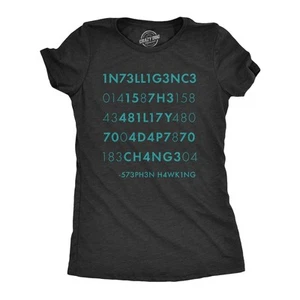 Camiseta para mujer Intelligence Is The Ability to Adapt to Change divertida Stephen - Imagen 1 de 7