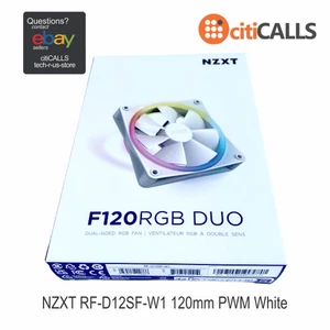Ventilador NZXT RF-D12SF-W1 F120 RGB DUO 120 mm FDB 4 pines PWM blanco al por menor - Imagen 1 de 9