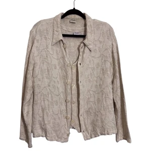 Blusa CP Shades Mediana Crema Lagenlook Algodón Mezcla Seda 2 Piezas Dulce Tank - Imagen 1 de 10