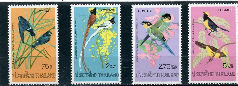 Tailandia 1975 Birds Scott # 727-30 como nuevo LH Foto 1 de 1