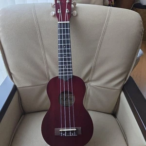 Aria Red Ukulele 4 Strings - Picture 1 of 8