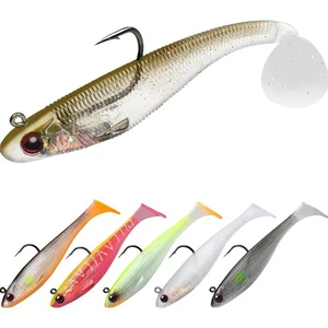 Gummifische Angelköder Set Weiche Köder Paddelschwanz Salzwasser Forelle Zander - Bild 1 von 2