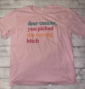 Women’s XL Cancer Pink Shirt - Picture 1 of 2